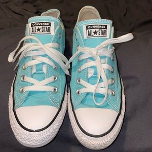 Teal Low top converse